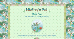 Desktop Screenshot of mizfrogspad.com