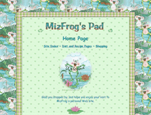 Tablet Screenshot of mizfrogspad.com